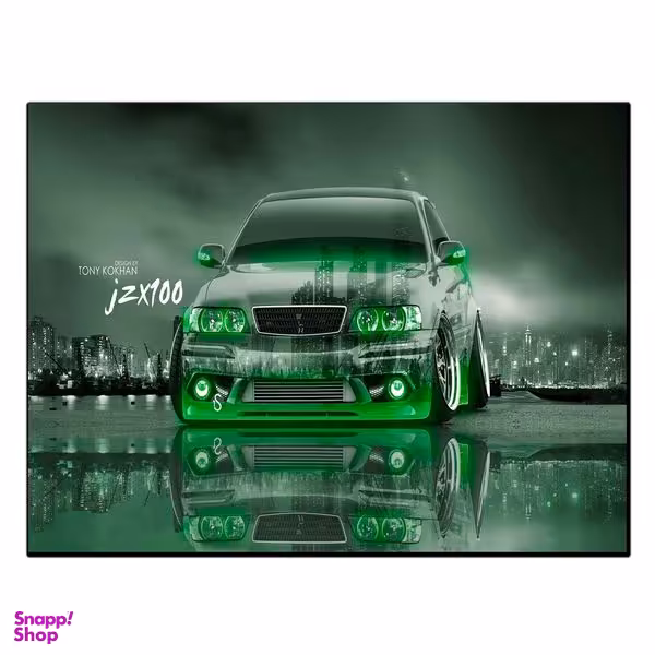 تابلو شاسی بکلیت طرح ماشین طراحی نئونی مدل SH-12922