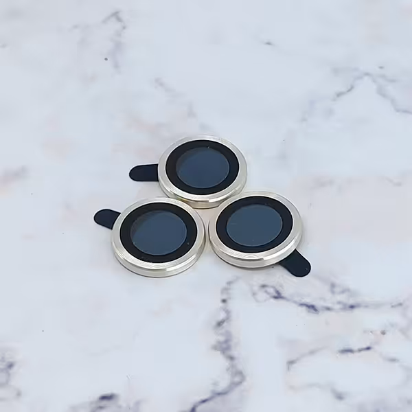 محافظ لنز دوربین مدل رینگی فلزی مناسب برای گوشی موبایل Iphone 14 Pro Max - بژ