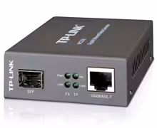 مبدل فیبر  گیگابیتی تی پی لینک مدل ام سی 220 ال