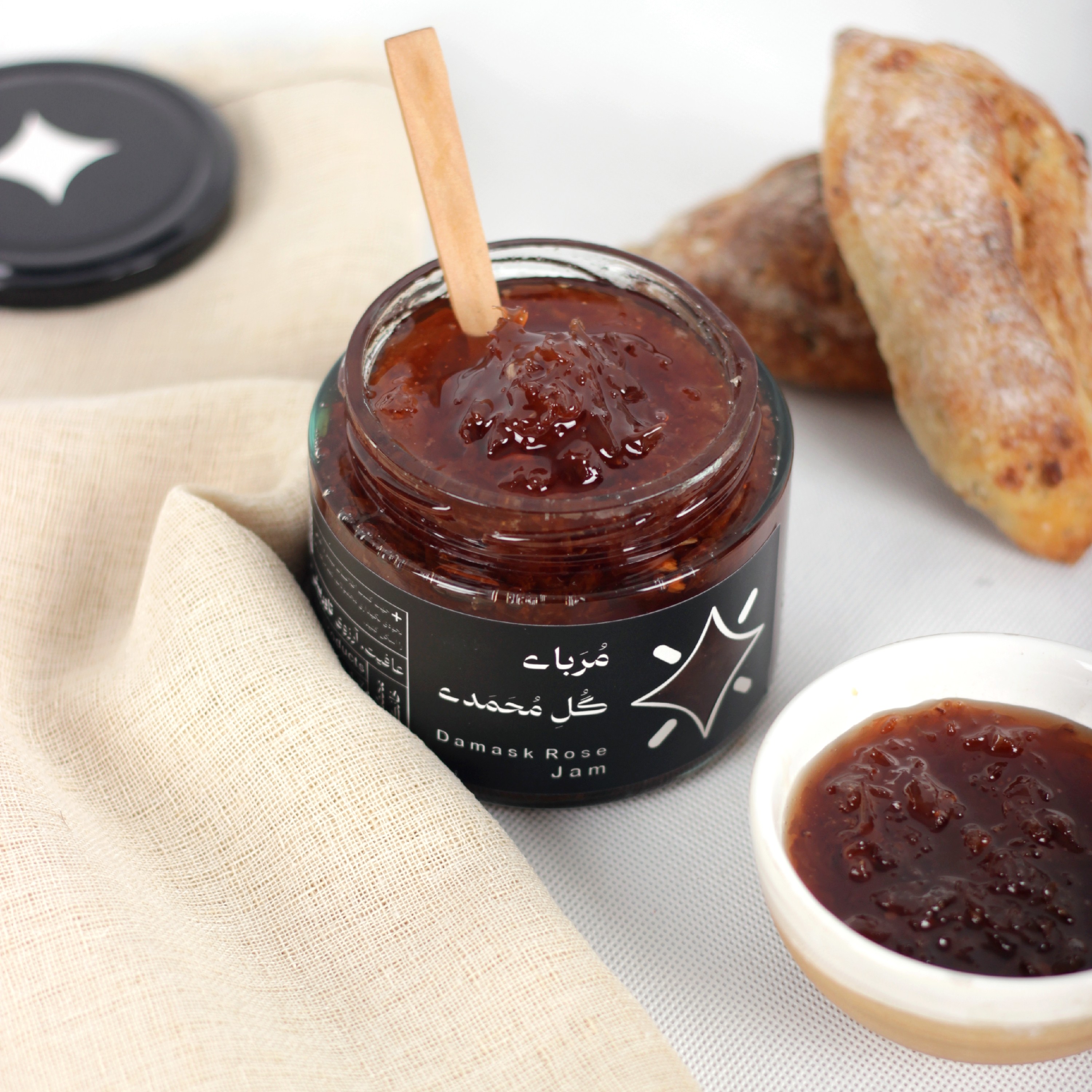 مربای گل محمدی تازه-400 گرمی-بدون مواد افزودنی، پس کرایه 