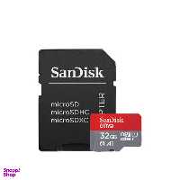 کارت حافظه MicroSDXC سن دیسک مدل Ultra A1 کلاس 10 استاندارد UHS I سرعت 98MBps ظرفیت 32 گیگابایت