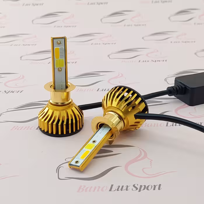 هدلایت 3 رنگ فلش زن پایهh1 وh7  کنباس دار ( رنگ زرد، آبی،سفید، فلشر) در بسته بندی 2  عددی