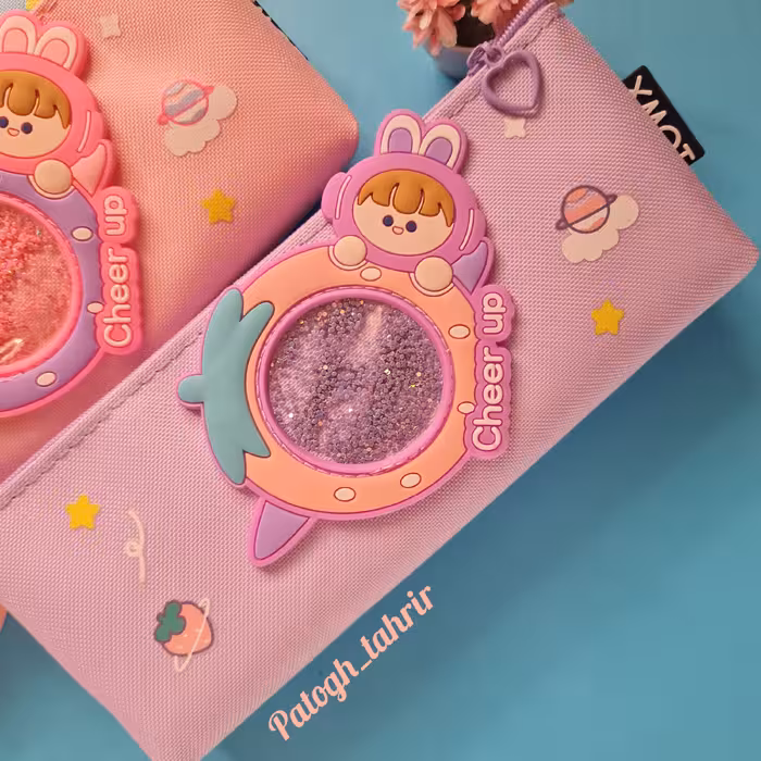 جامدادی فانتزی  تک زیپ محفظه پولکی قابل شست و شو (در 3 رنگ)