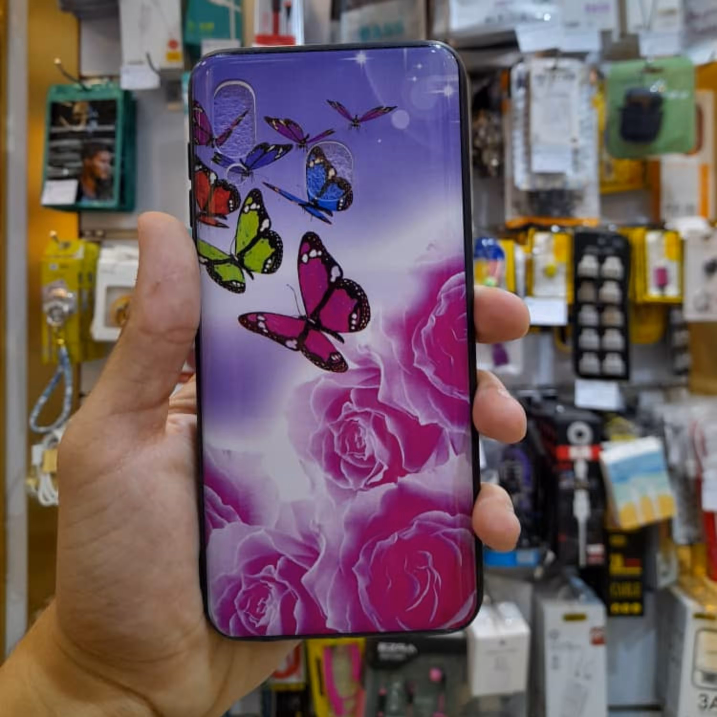 گارد گوشی a30-a20 طرح دار طرح گل و پروانه 