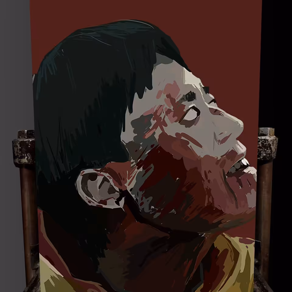 تابلو تزئینی زامبی 60در40 