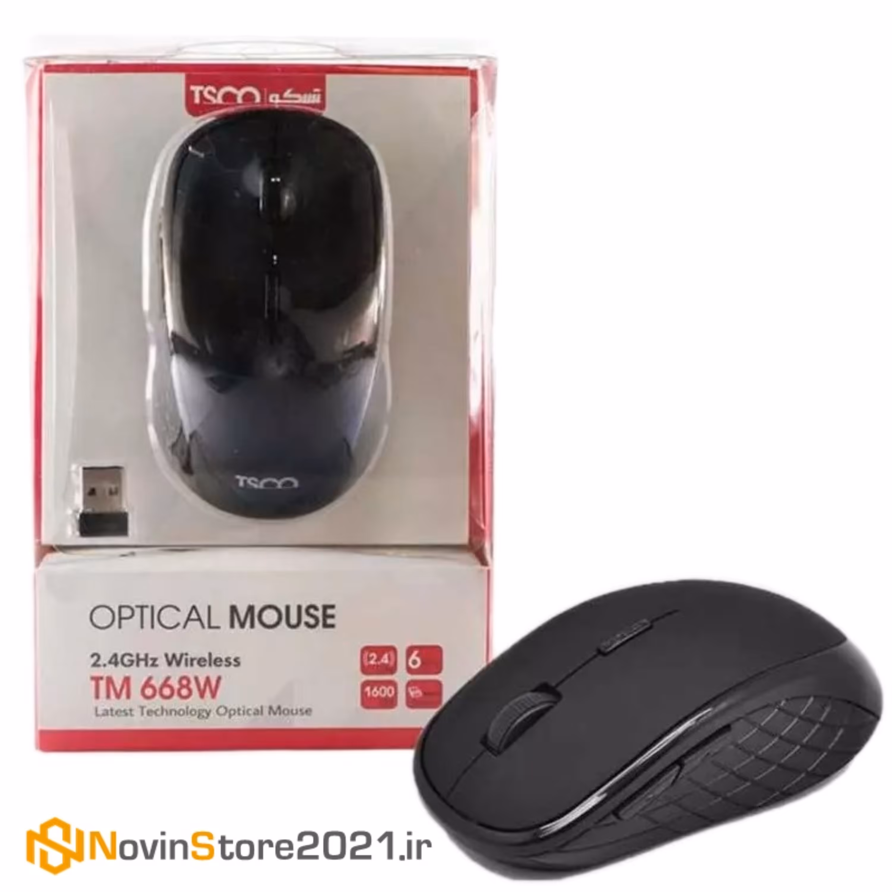 موس بی سیم تسکو - ماوس بی سیم تسکو مدل TM 668W با گارانتی توسن سیستم