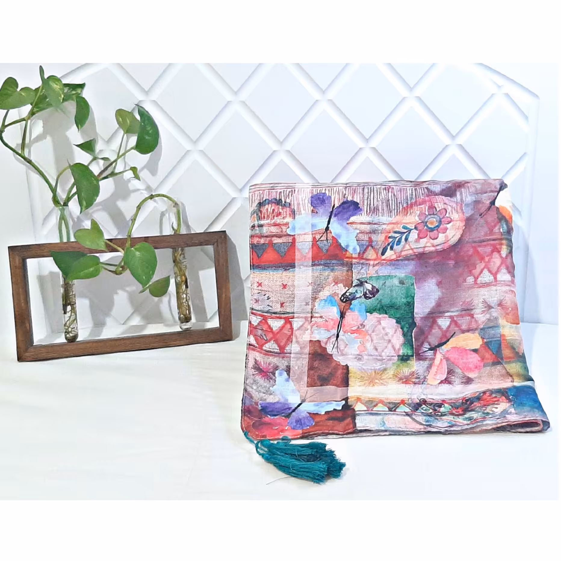 شال  اسپرت .طرح آبرنگی.فوق العاده زیبا   