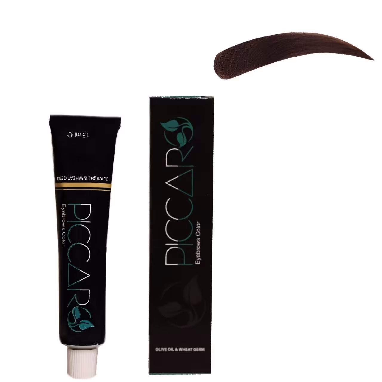 رنگ ابرو پیکارو شماره 4 حجم 15 میلی لیتر رنگ قهوه ای روشن