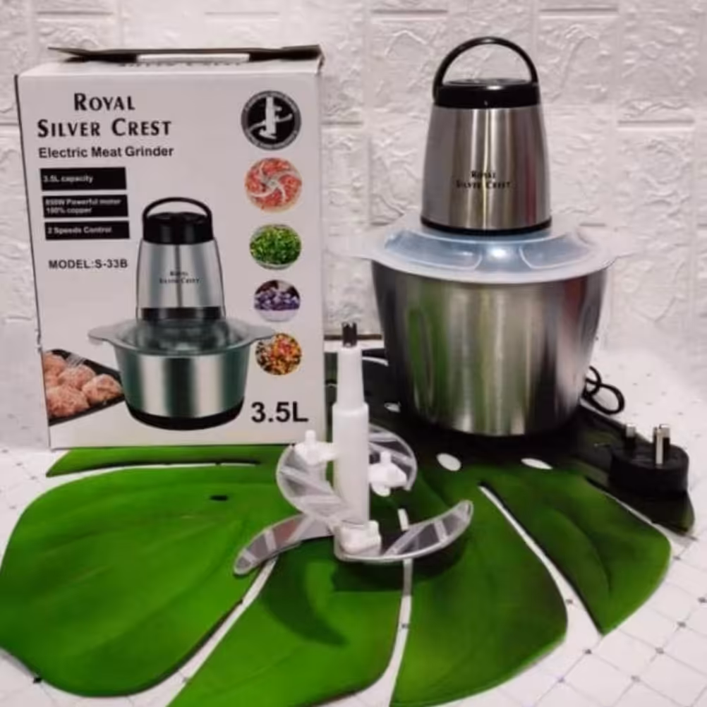 خردکن 3.5لیتری سیلور کرست بدنه استیل قدرت 800وات دوسرعته