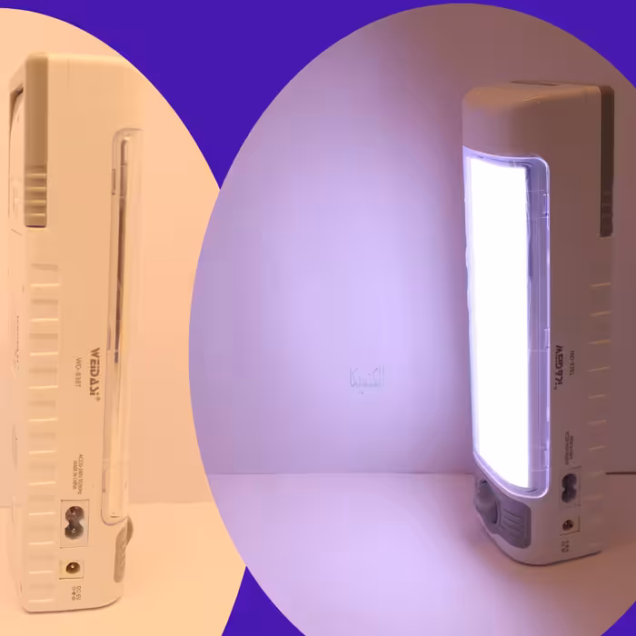 چراغ اضطراری ویداسی مدل WD-838T -  فروش عمده مهتابی اضطراری الکتوبکا 2998