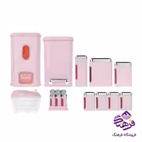 سرویس اشپزخانه همارا 16پارچه صورتی 185