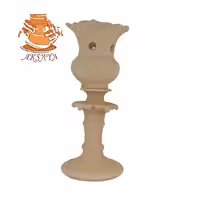 شمعدان سفالی مدل لب کمانی ارتفاع 30 سانتی متر

