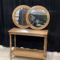 کنسول چوبی پایه خراطی 