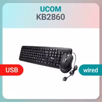 کیبورد و ماوس با سیم Ucom مدل KB2860