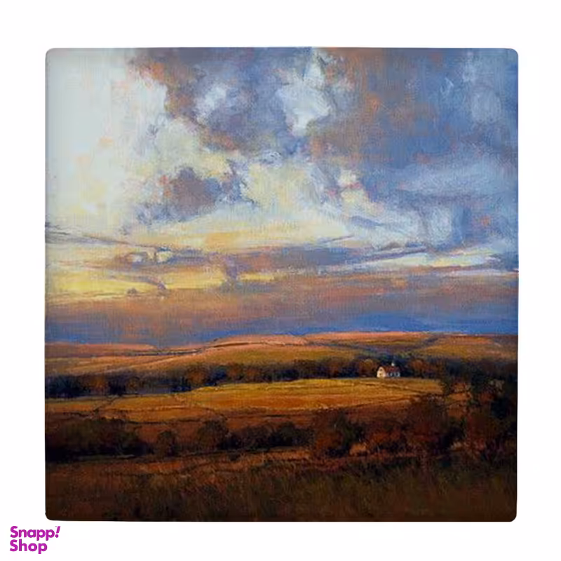 زیر لیوانی طرح نقاشی دشت و آسمان کد 3414889_1011