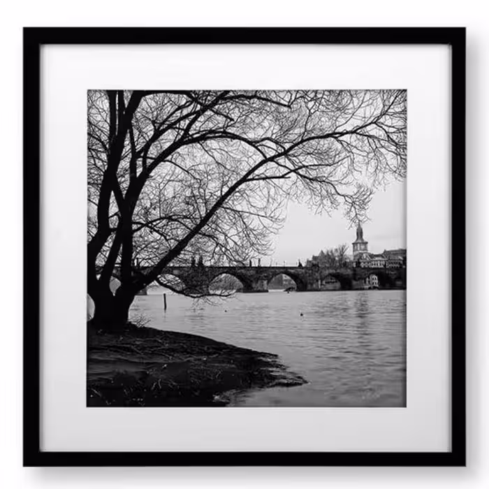 تابلو مدرن پل چارلز (THE CHARLES BRIDGE) کد WA-99106-WH-BL