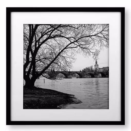 تابلو مدرن پل چارلز (THE CHARLES BRIDGE) کد WA-99106-WH-BL