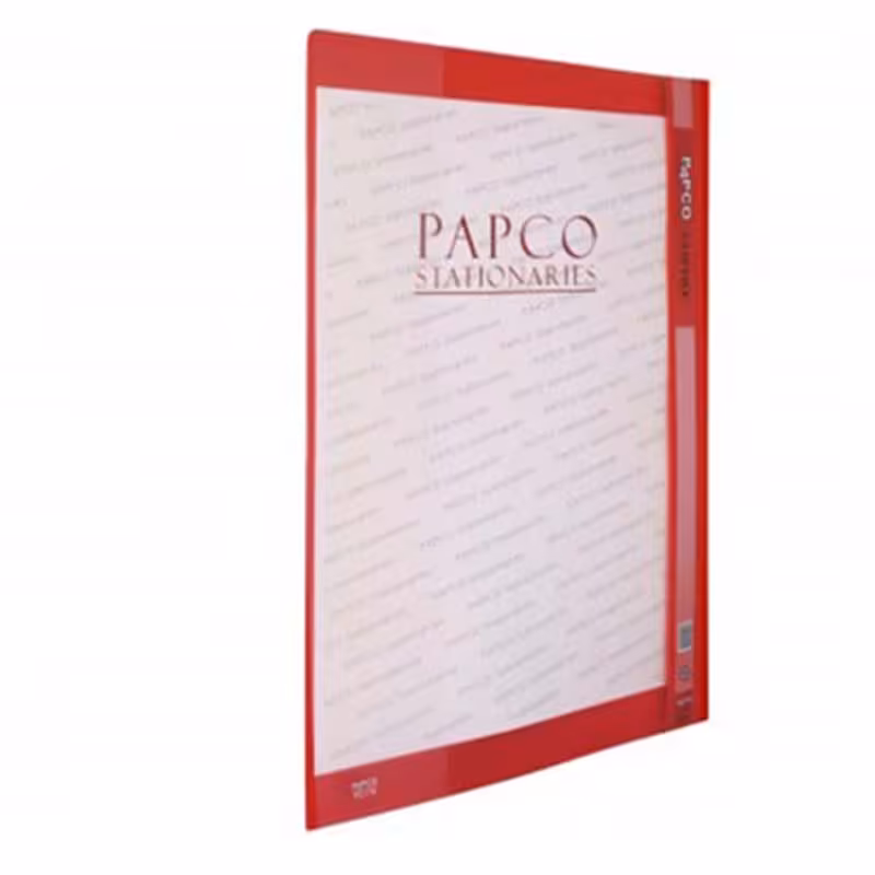 خرید پوشه جیبدار پاپکو همراه با گیره مدل A4-109 سایز A4