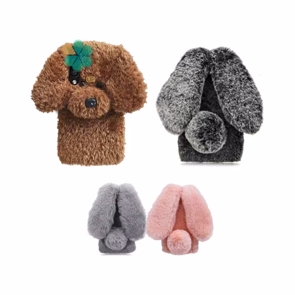 قاب عروسکی گوشی سامسونگ Samsung Galaxy A70 مدل پشمالو