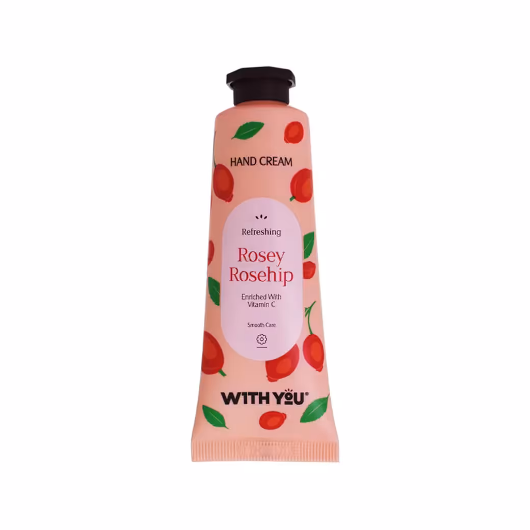 کرم مرطوب کننده دست ویت یو With You حاوی میوه گل رز 50 میل