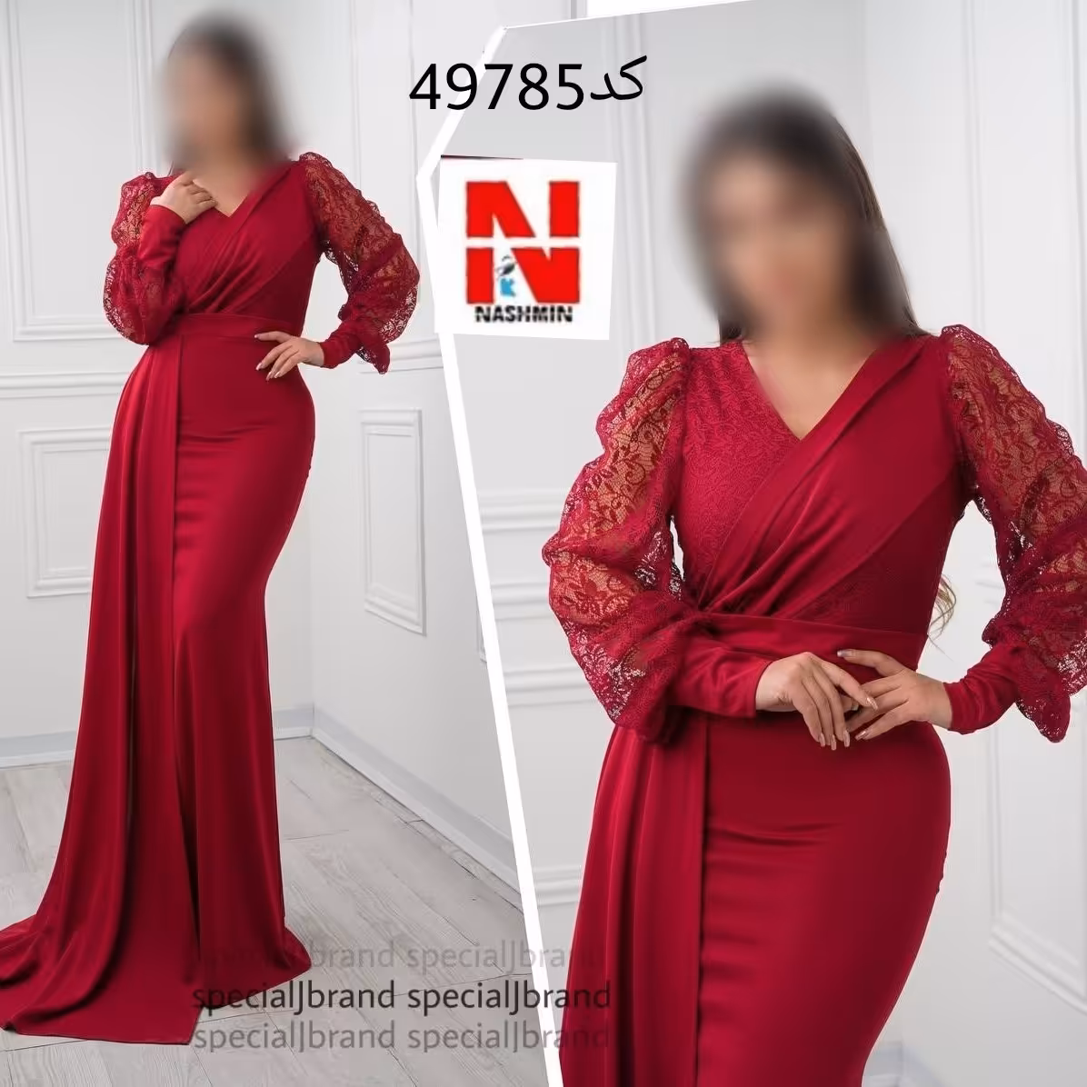 لباس مجلسی زنانه بلندپوشیده جنس کرپ غواصی سایزبندی38تا50(ارسال فوری)