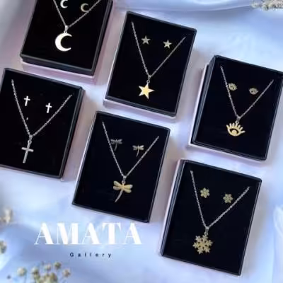 نیمست نقره ای استیل