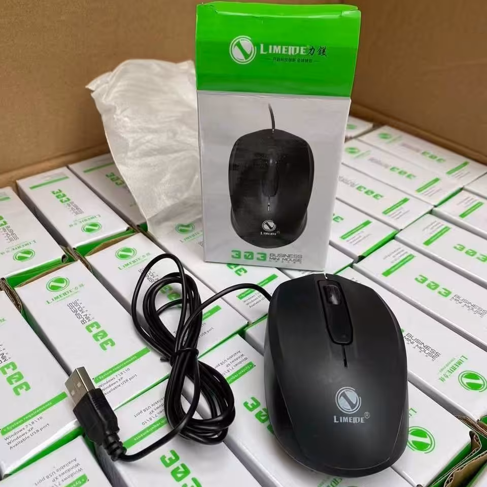 موس سیم دار مدل303 سرعت بالا مشکی  اتصال به پرت usb