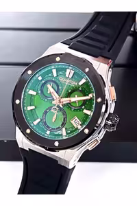 ساعت مشکی مردانه سیاه HNG1082.371 توابع داخلی فعال 10 دستگاه خودپرداز ضد آلرژیک سیلیکون بند ناف  دستبند Quantum