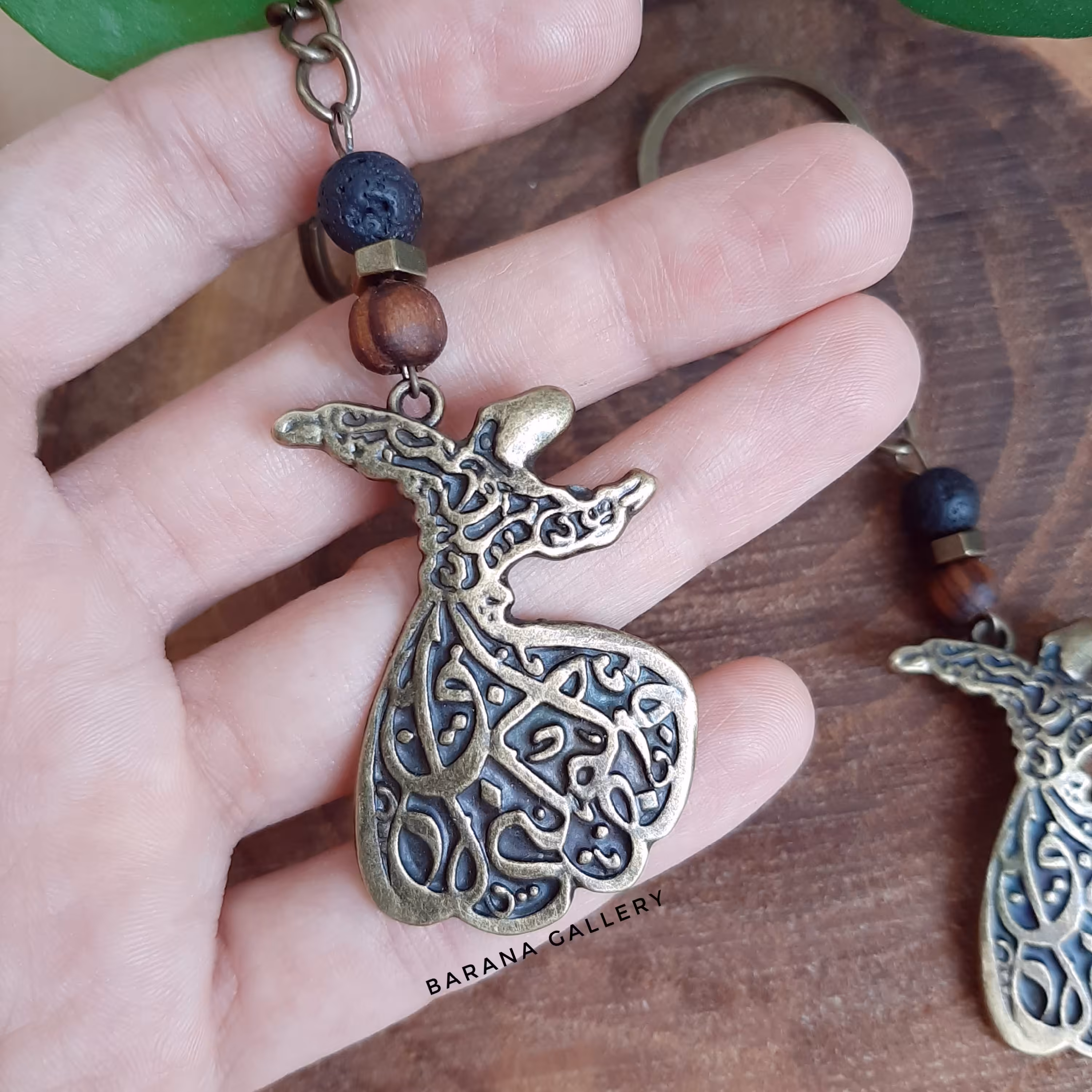 جاکلیدی جاسوئیچی(سرکلیدی) رقص سماع بزرگ قهوه ای مشکی مردانه زنانه دخترانه پسرانه