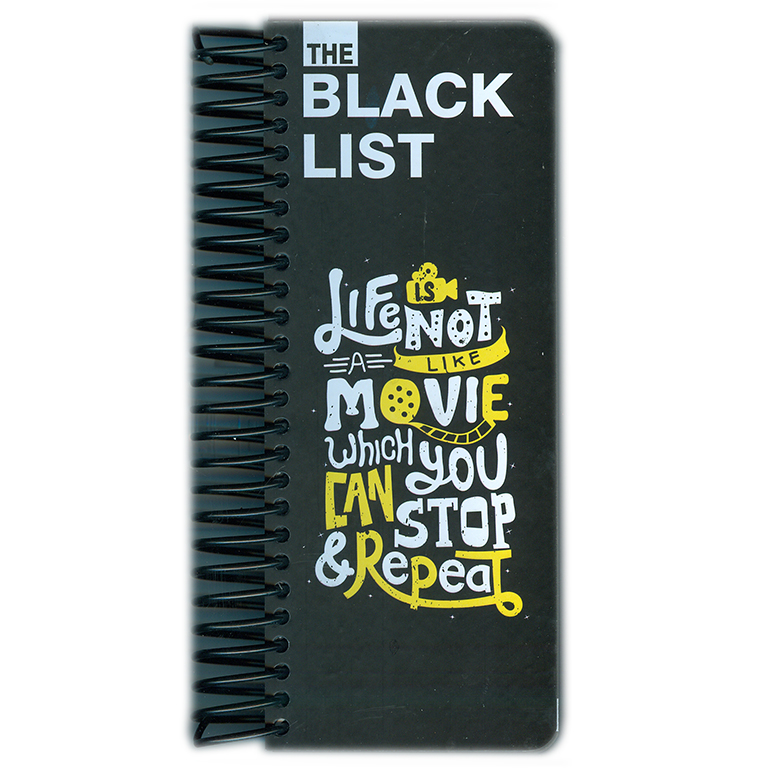 دفترچه یادداشت کاغذ مشکی THE BLACK LIST - To Do List