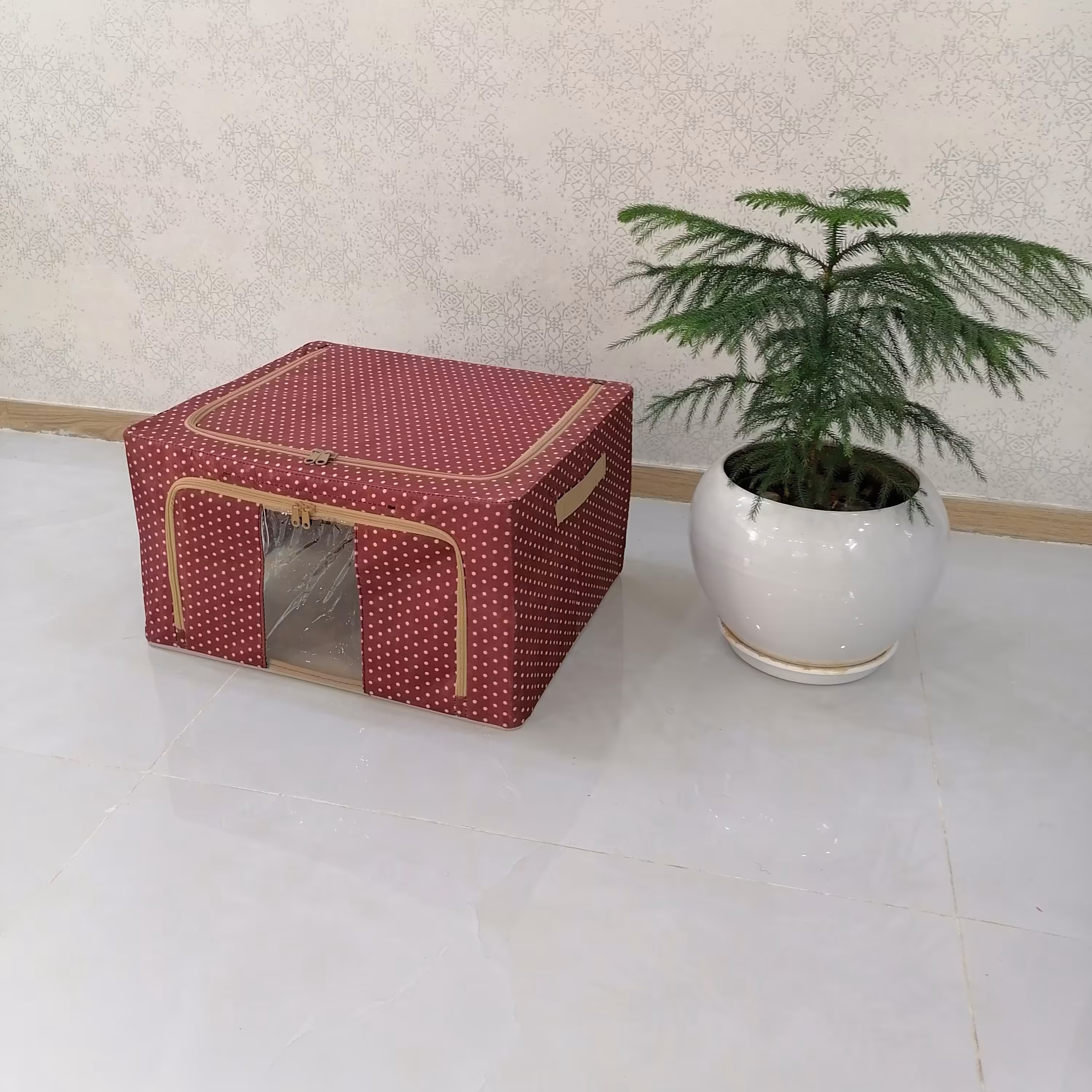 باکس لباس اسکلت فلزی زرشکی سایزچهار