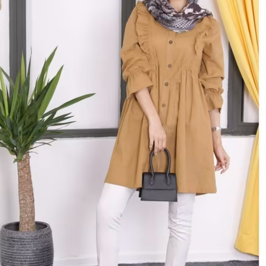 مانتو زنانه عروسکی بابوس