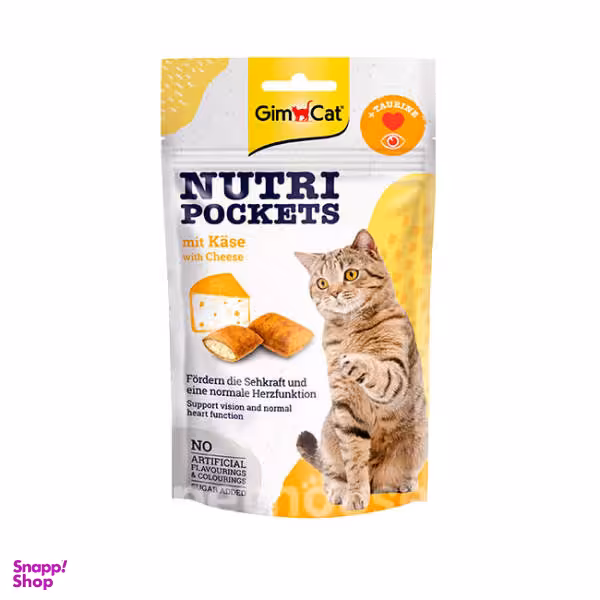 تشویقی گربه جیم کت مدل طعم پنیری وزن 60 گرم