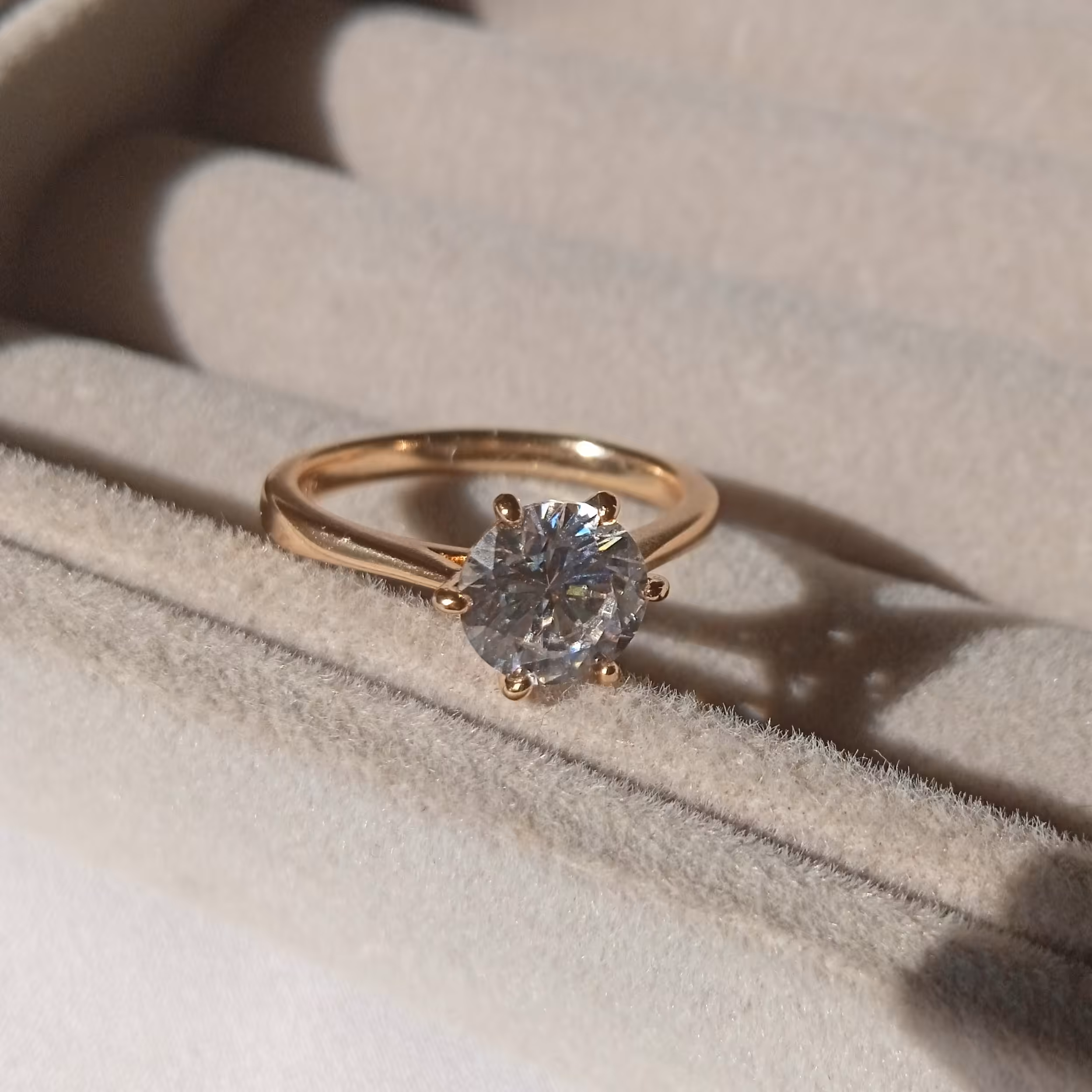 انگشتر ژوپینگ تک رنگ تک نگین سایزبندی شیش وهفت و هشت