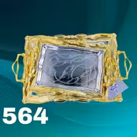 سینی 2 تیکه طلایی 564