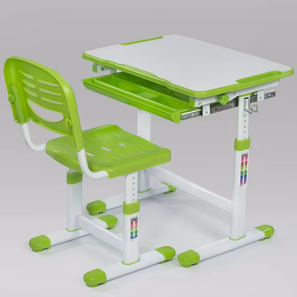 میز تحریر قابل تنظیم ارتفاع سبز  برند مشتاق (پسکرایه) 