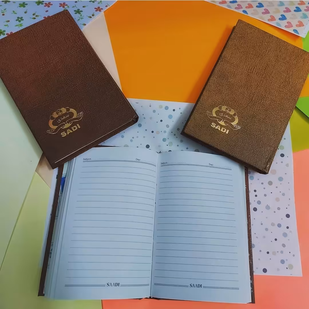 دفترچه 160 برگ سایز یک هشتم