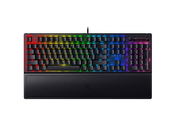 کیبورد گیمینگ ریزر مدل BlackWidow V3 Green Switch