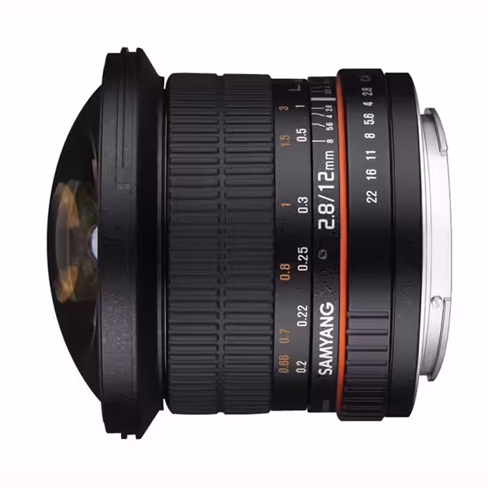 لنز پرایم سامیانگ 12mm Fish-eye F/2.8 برای نیکون