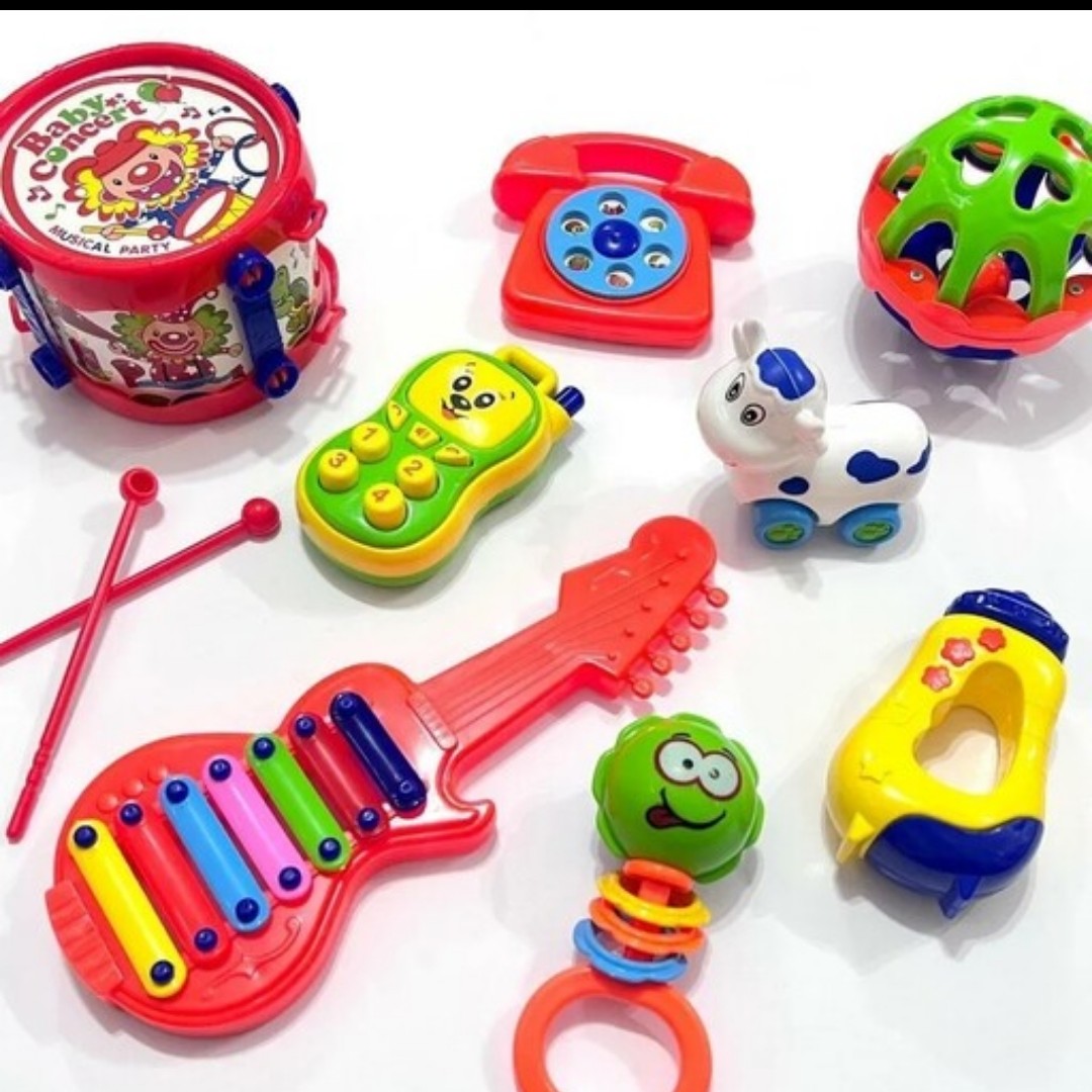 جغجغه بسته ای نوزاد مارک baby concert