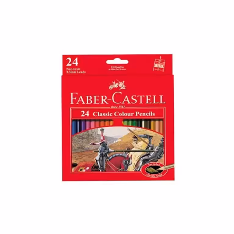 مداد رنگی 24 رنگ فابرکاستل مدل کلاسیک