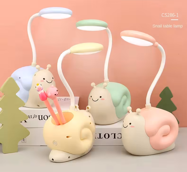 چراغ مطالعه جاقلمی دار طرح حلزون