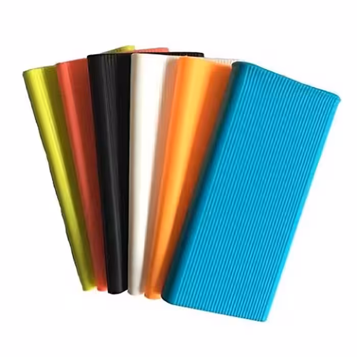 کاور سیلیکونی شیاومی مناسب برای پاور بانک 10000 میلی آمپر 2 پورت