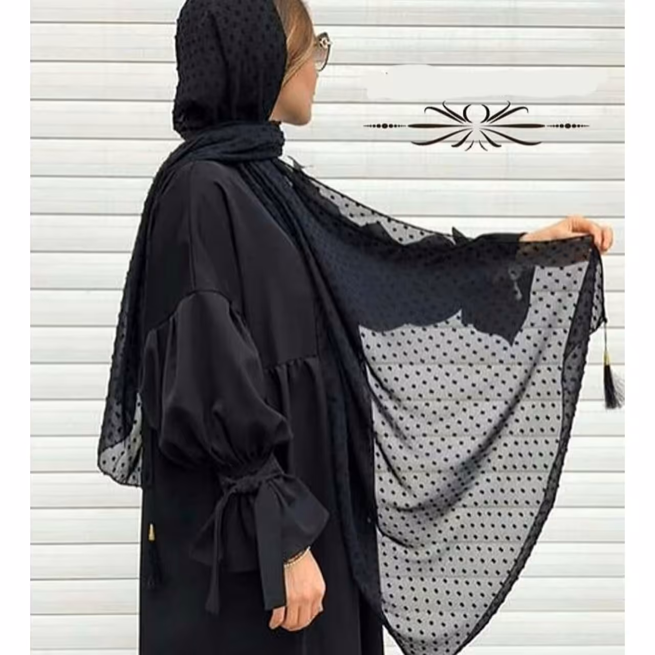 شال زنانه طرح اشگی کد 00538