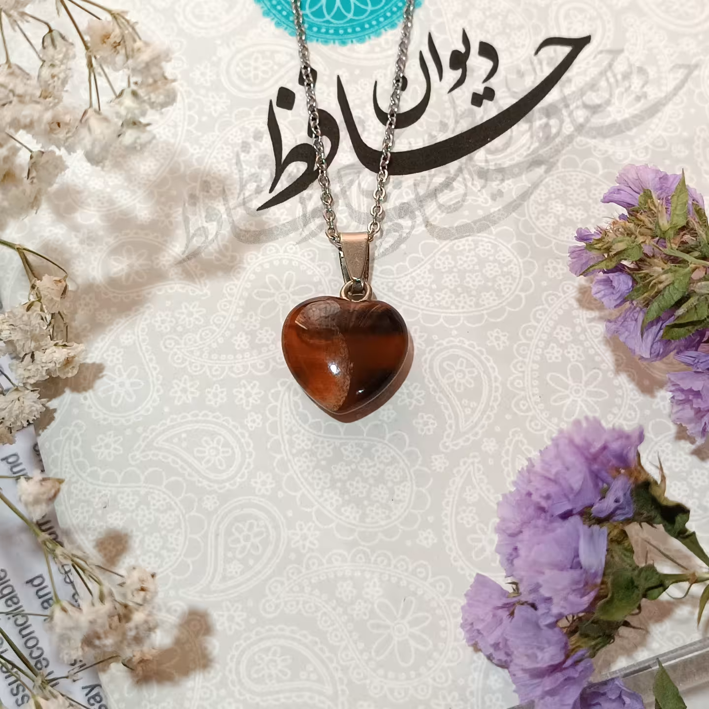 گردنبند سنگ عقیق سرخ اصل کد 007 با کیفیت درجه یک به همراه زنجیر استیل