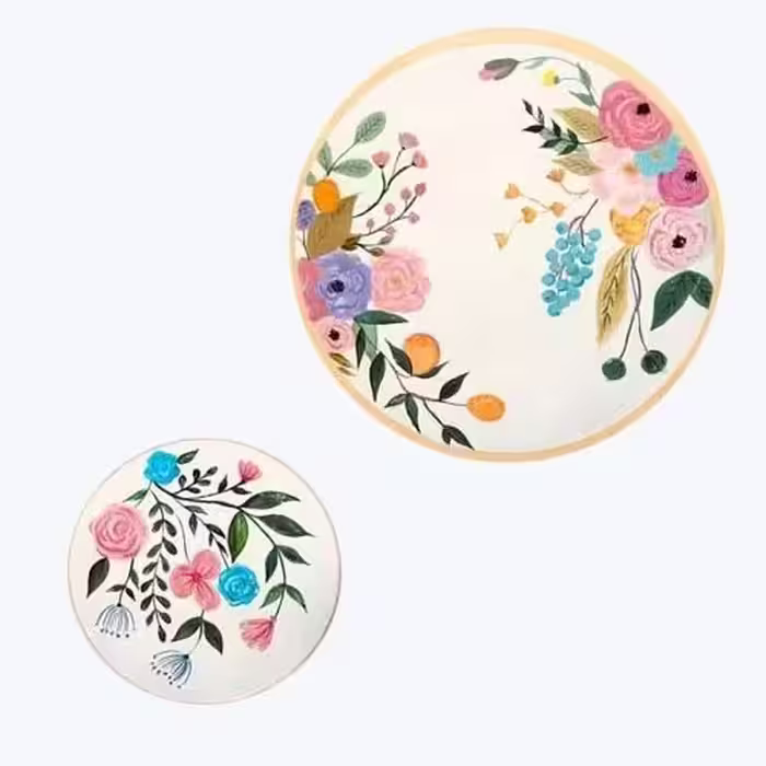 ست دوعددی دیوارکوب گل دار