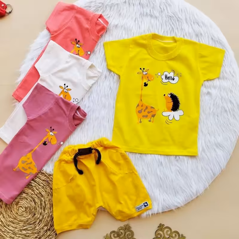 تیشرت تک زرافه و جوجه تیغی 411