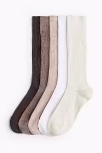 جوراب چند رنگ زنانه 5 اورجینال H M H&amp;M