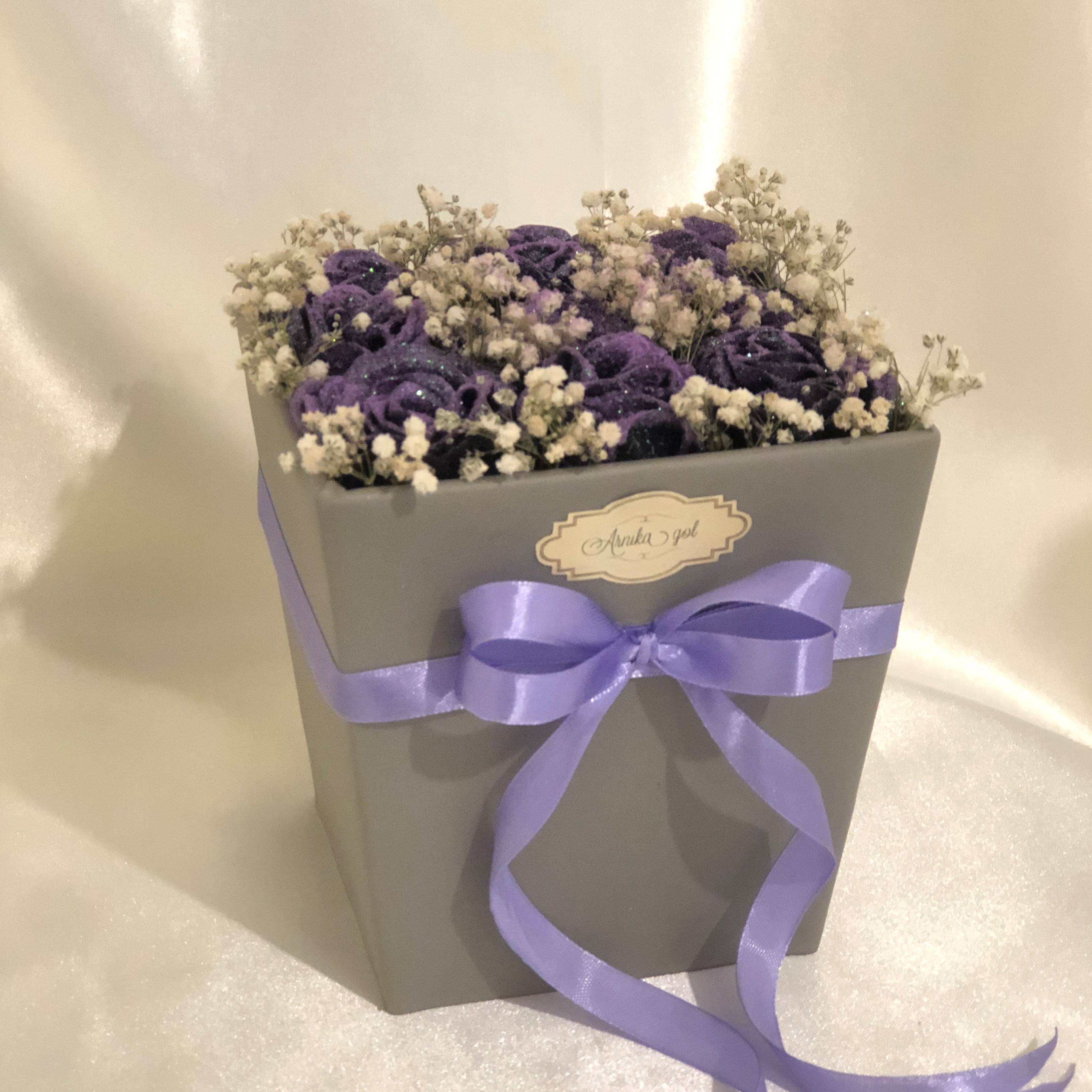 باکس گل روبانی اکلیلی