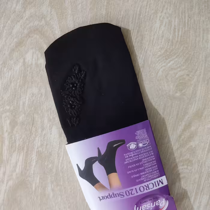 جوراب پریزن گلدوزی شده طرح های مشکی 